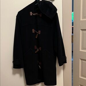 Bogner Dar Blue Wool Coat with Toggle Closures